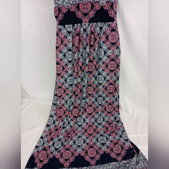 WISP Colorful Long Western Boho Chic Floral Halter Maxi Dress (#1,299) - Picture 7 of 9